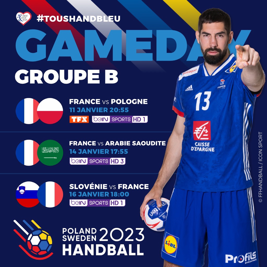 Programmation des matchs du tour Preliminaire Championnat du Monde Masculin de Handball